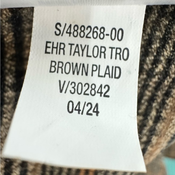 Old Navy High Rise Taylor Wide Leg Plaid Trouser Pants Size Large - Picture 11 of 11